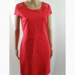 BB Dakota Pink/Salmon Mesh Detail Dress Size M